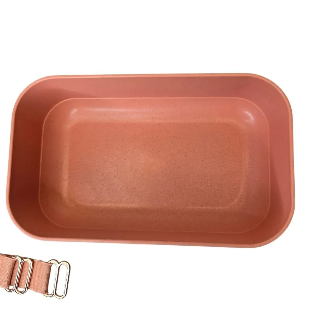 Our Place Layered Bento Box Lunchbox Set Pink and Cream